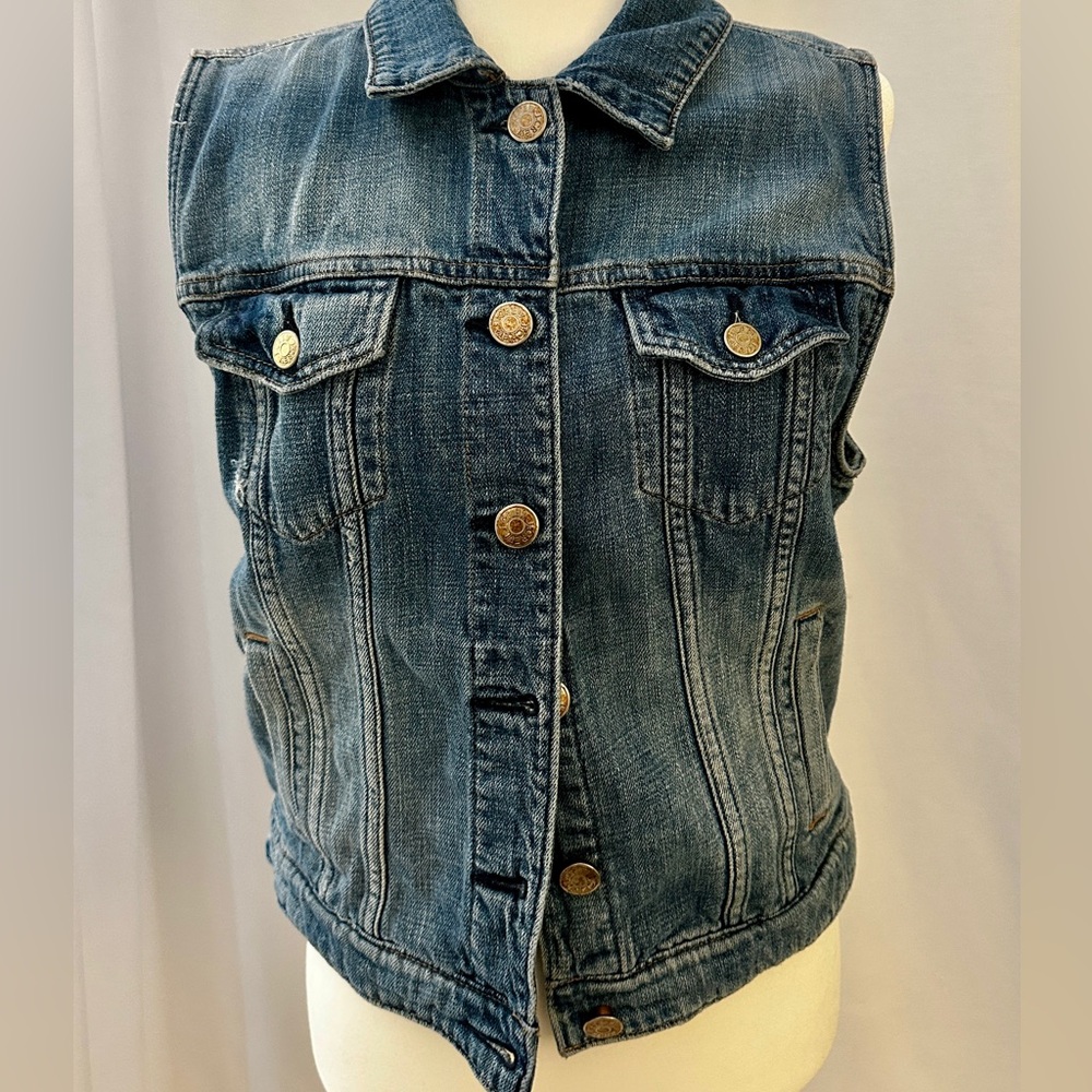 J. Crew Blue Denim Vest